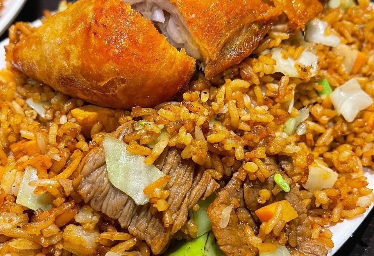 Plate of food from Caribbean Heat in Pickering, Ontario