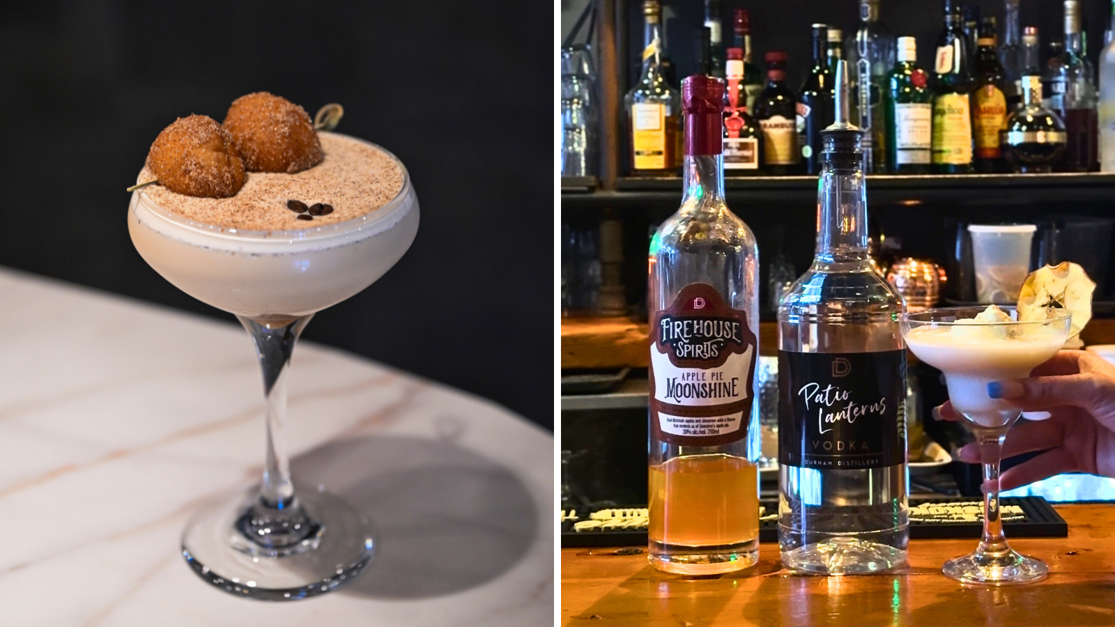 Collage of cocktails from the Durham Cocktail Trail in Durham Region, Ontario, Canada