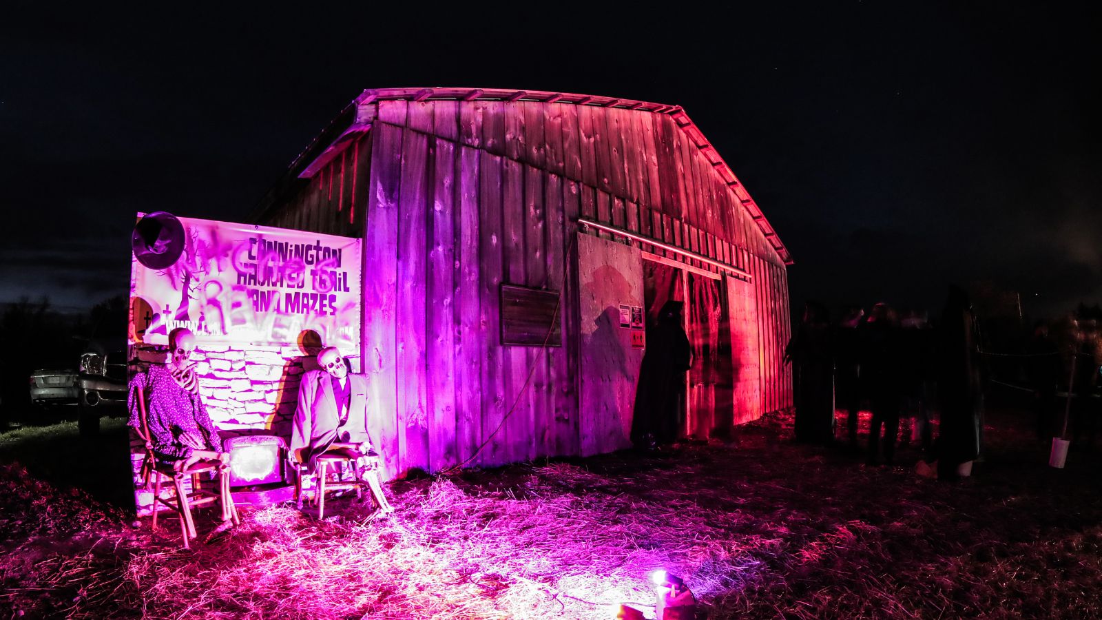 Scare attraction at Cannington Haunted Attraction in Brock, Ontario, Canada