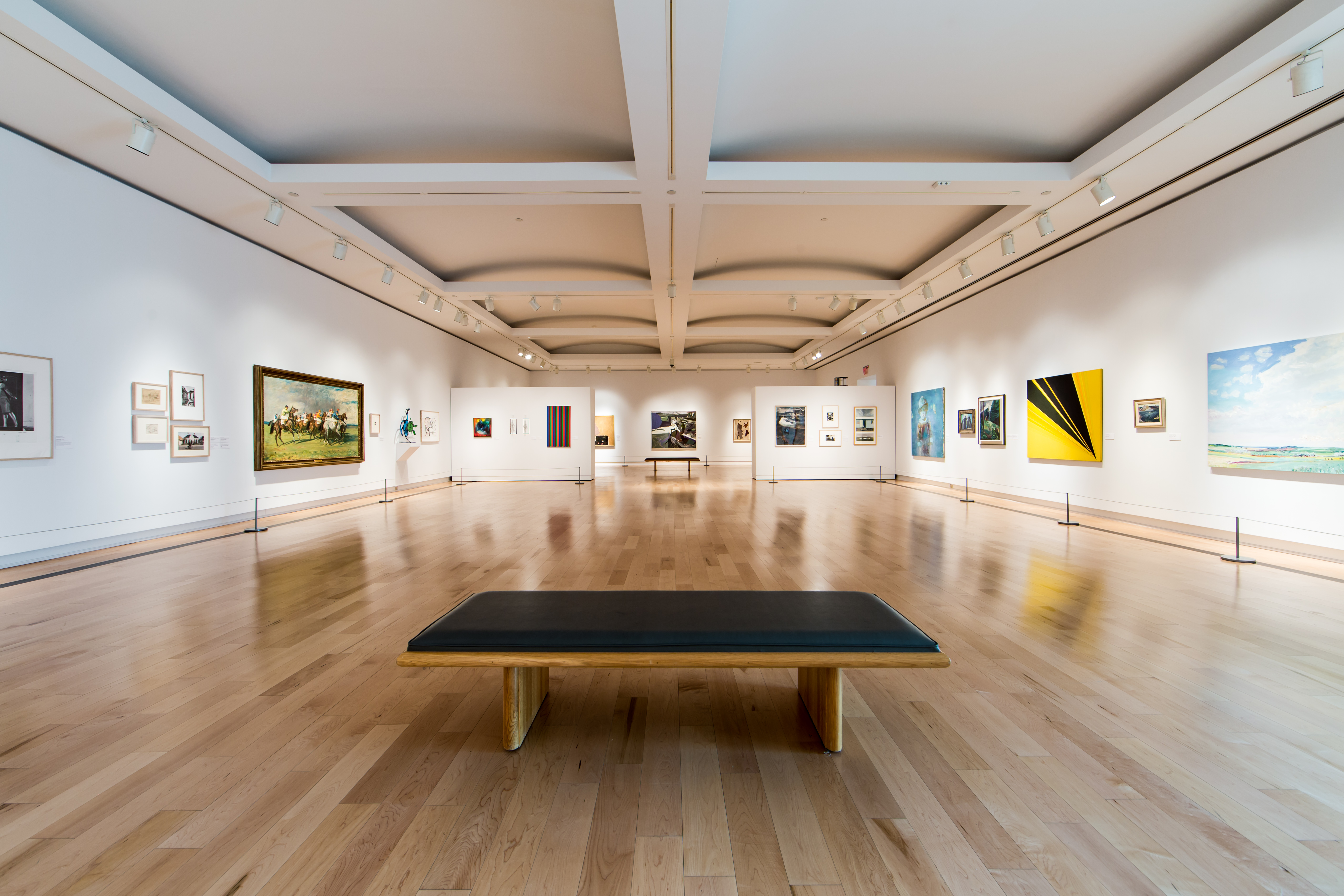 Photo of the interior of an art gallery