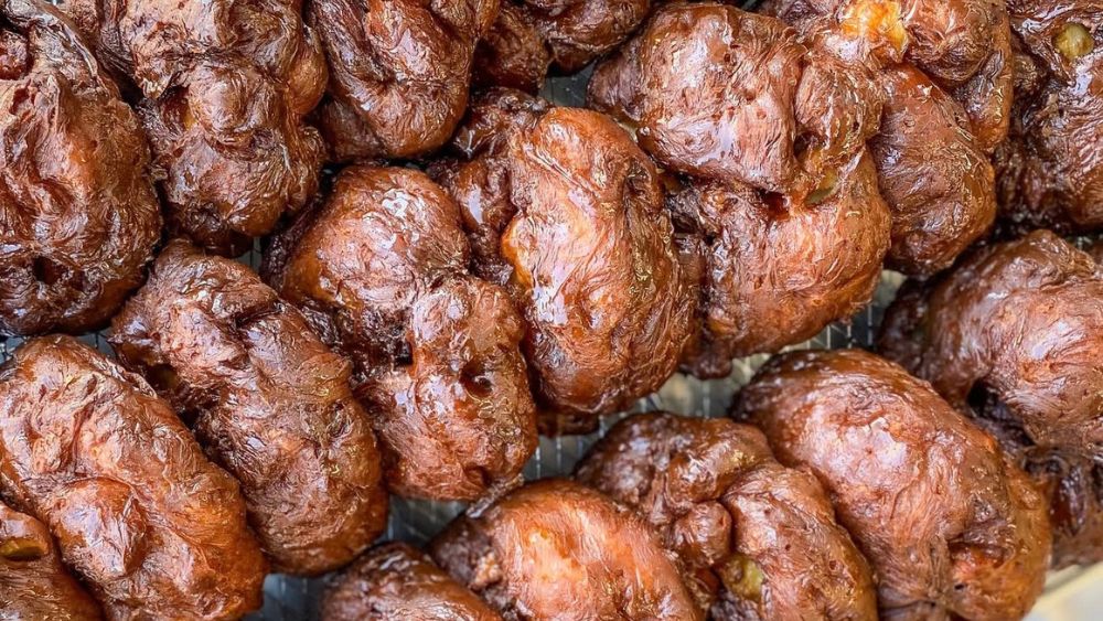 Apple fritters from The Little Theif Bakery Co. in Uxbridge, Ontario, Canada