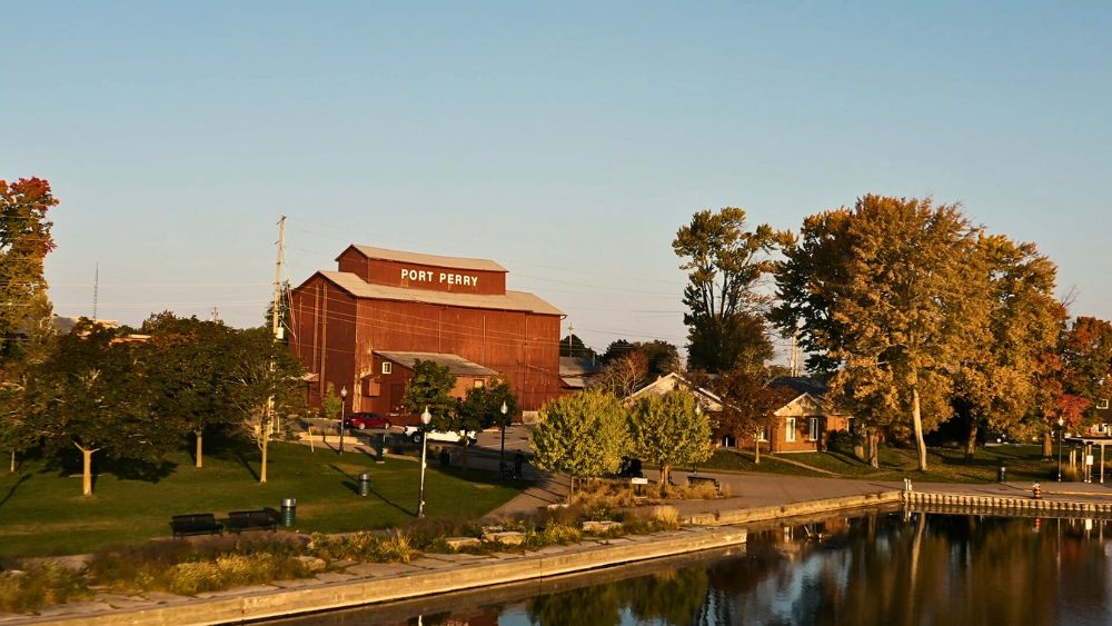 Downtown Port Perry in Scugog, Ontario, Canada
