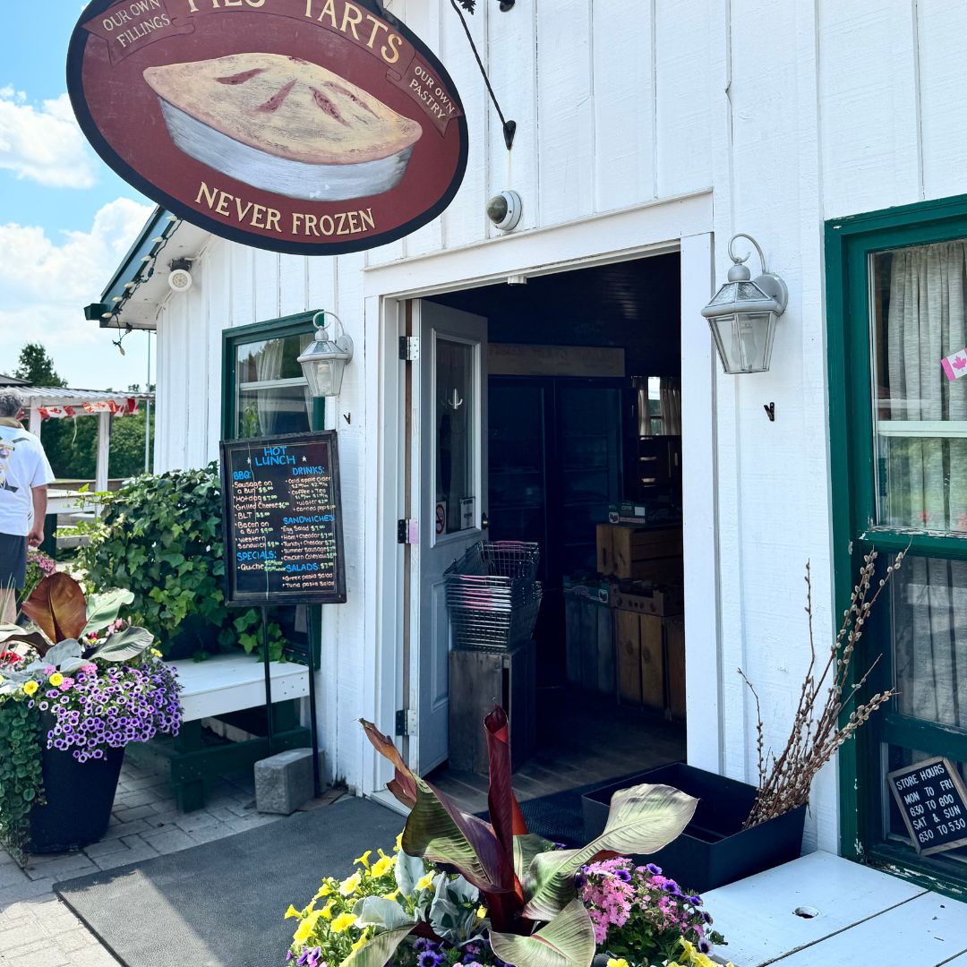 Image of the entrance for a charming farm store 