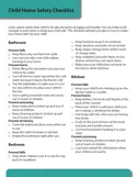 Child Home Safety Checklist cover
