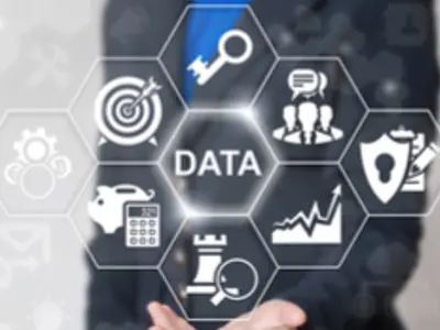 Infographic with health data and information