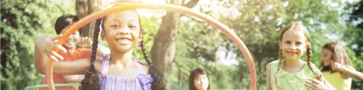 Children playing outside