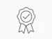 Badge with checkmark icon
