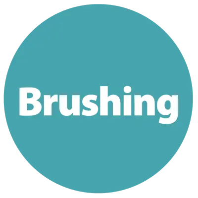Brushing icon. 
