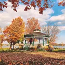 Gazebo at Palmer Park in Port Perry, Ontario 