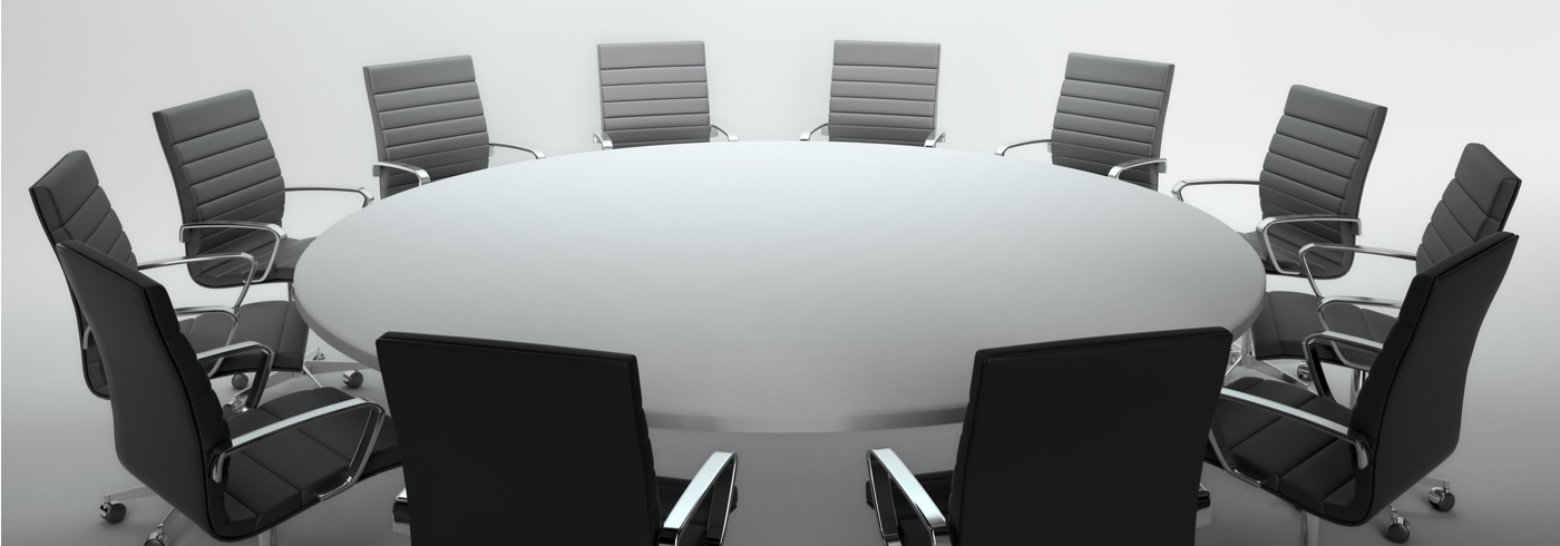 Boardroom table and chairs