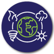 Extreme weather icon. Extreme weather icon.