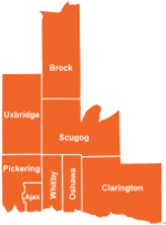 Map graphic of 8 Regional municipalities